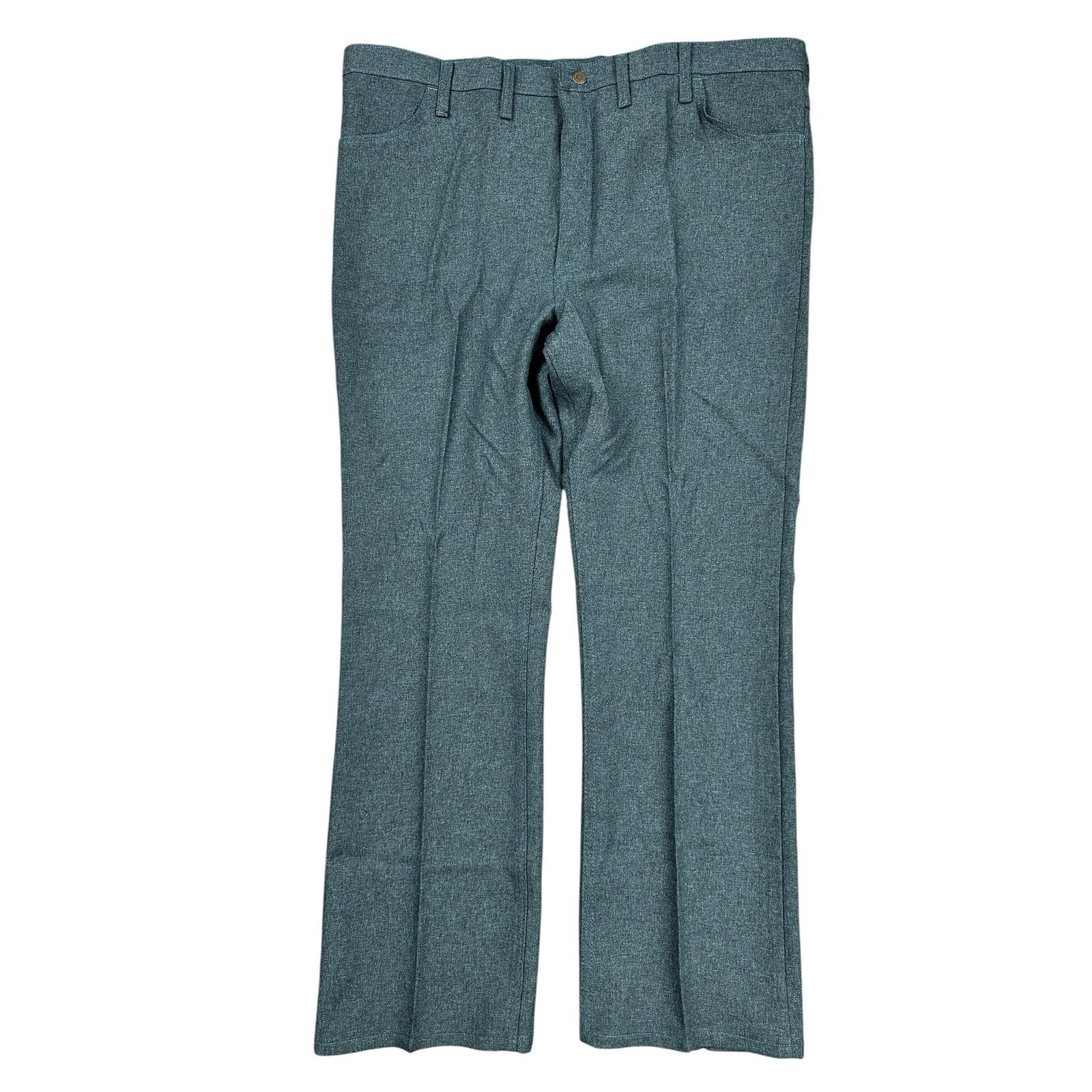 Wrangler Wrancher Dress Jean in Dark Teal Heather Bootcut — 44x32
