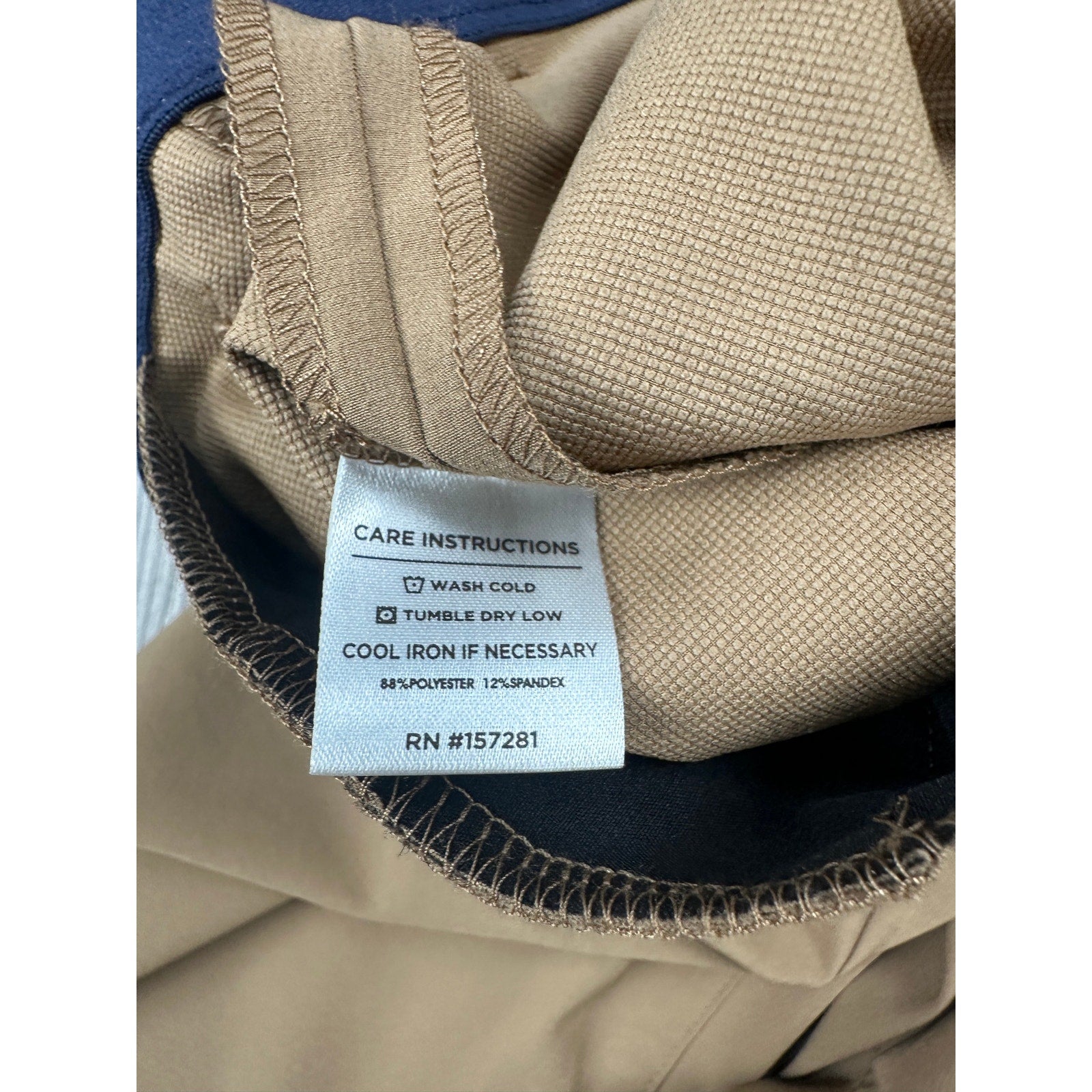 Mizzen+Main Helmsman Performance Slim Fit Chino Pants in Mocha — Size 30x30