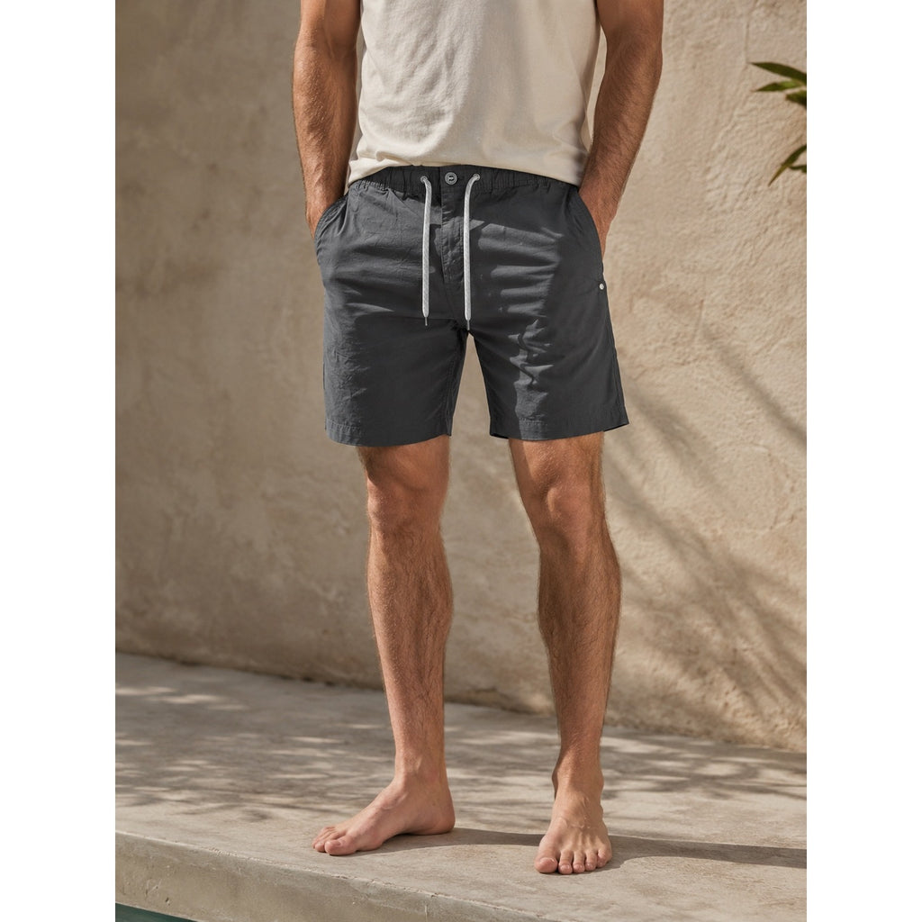 Vuori Charcoal Ripstop Cotton Shorts - Large