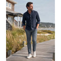 Mizzen+Main Helmsman 5 Pocket Slim Fit Performance Chino Pants in Gray — Size 32x30 // Preowned