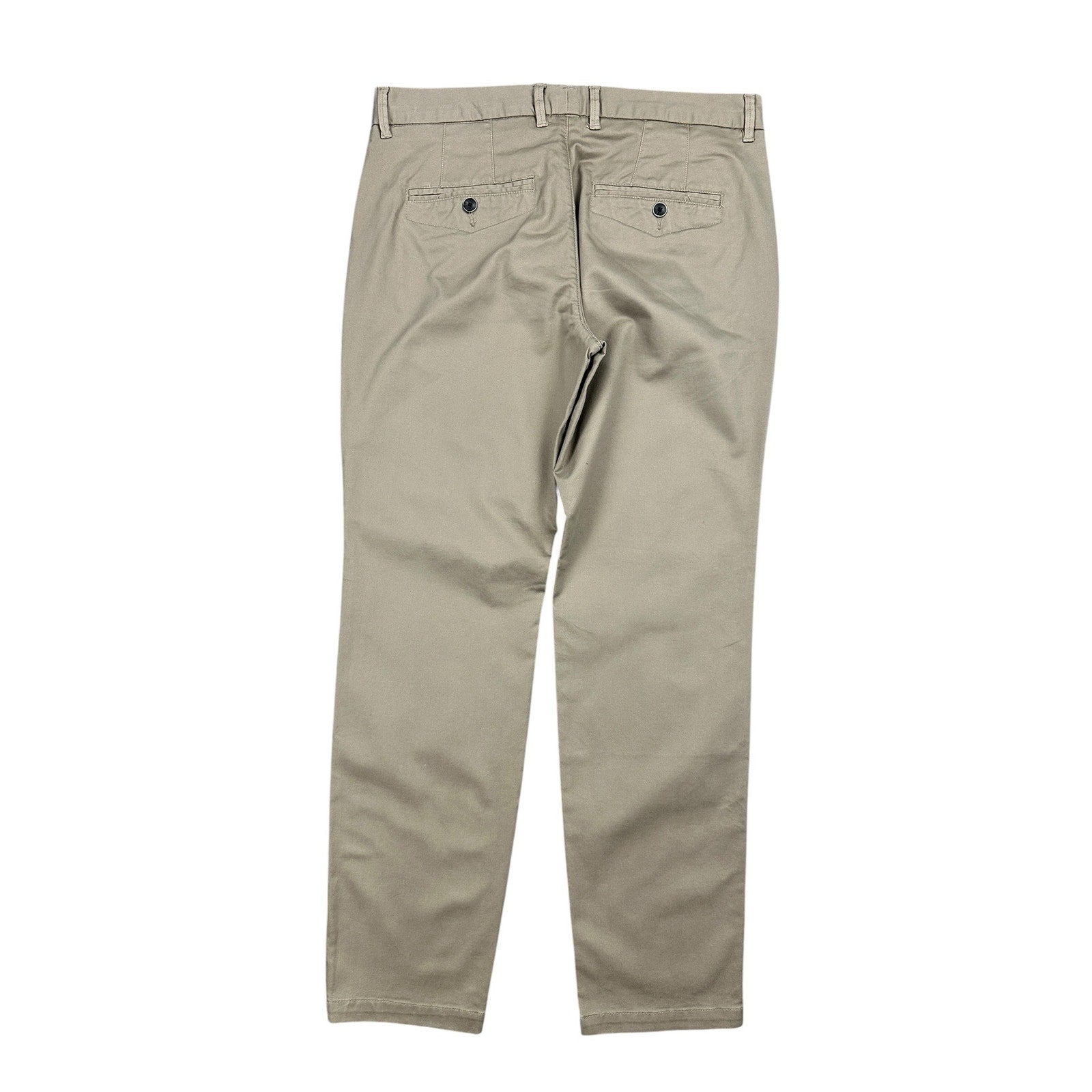 Perk Feel Good Slim Fit Stretch Chinos in Dark Khaki — Size 33x30 // Preowned