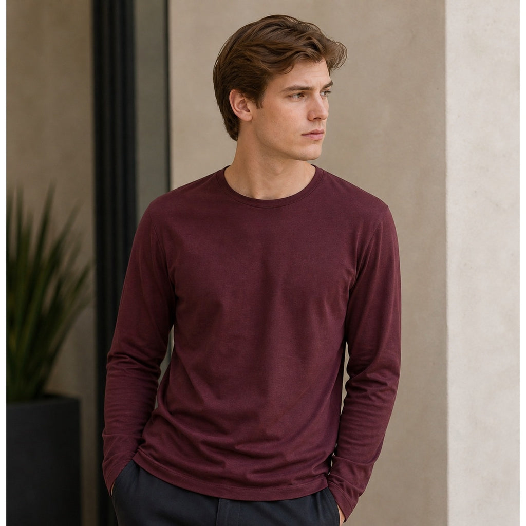 Theory Luxe Cotton Jersey Precise Long Sleeve Tee - Medium
