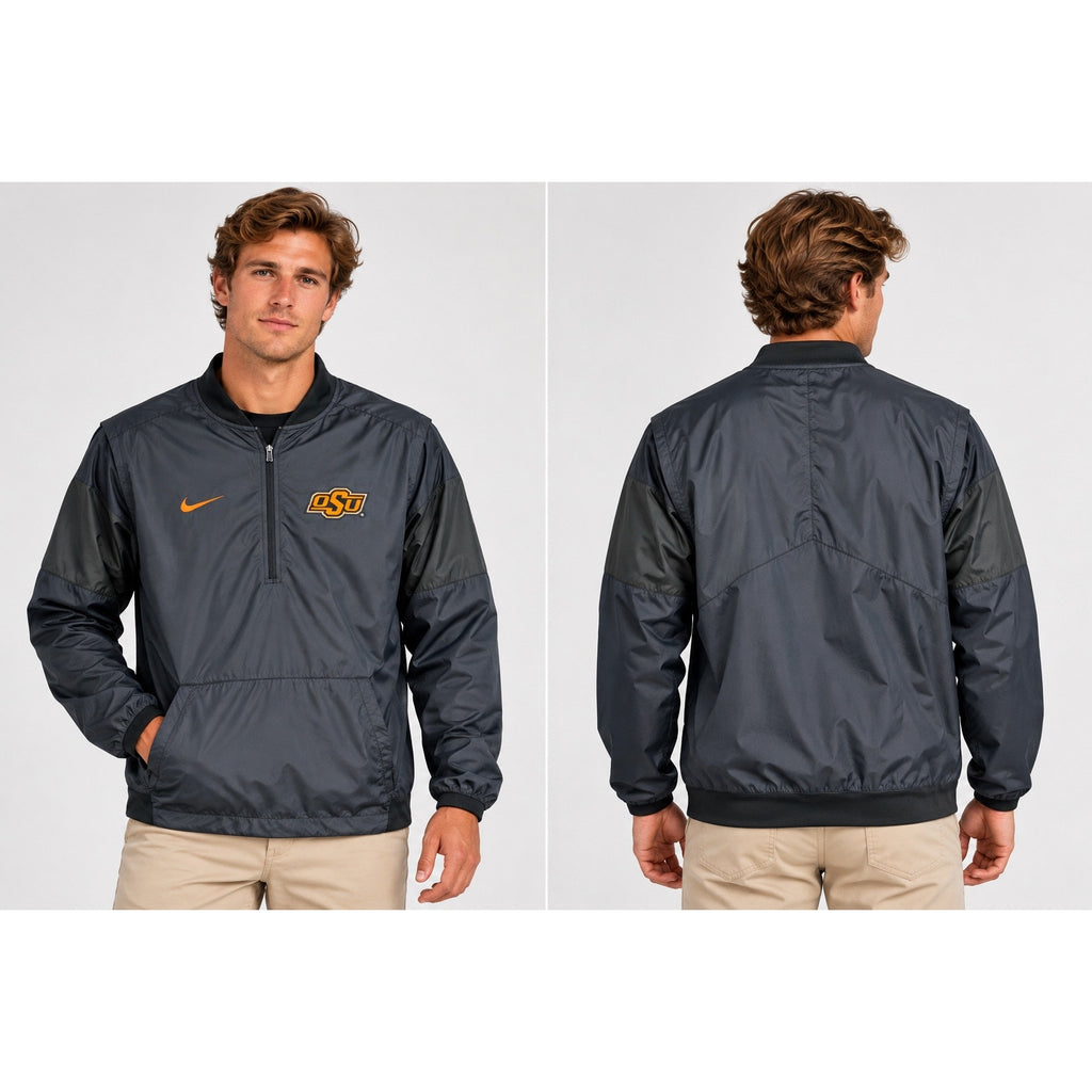 Nike Oklahoma State Cowboys Storm-Fit Windbreaker Jacket — Size Medium // Preowned
