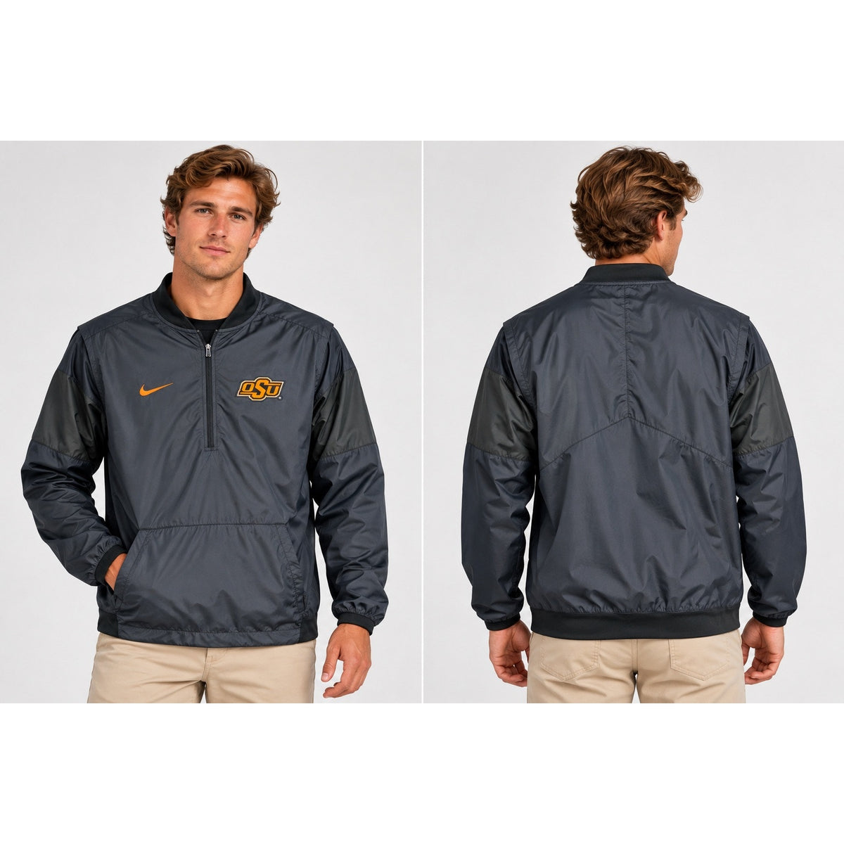 Nike Oklahoma State Cowboys Storm-Fit Windbreaker Jacket — Size Medium // Preowned