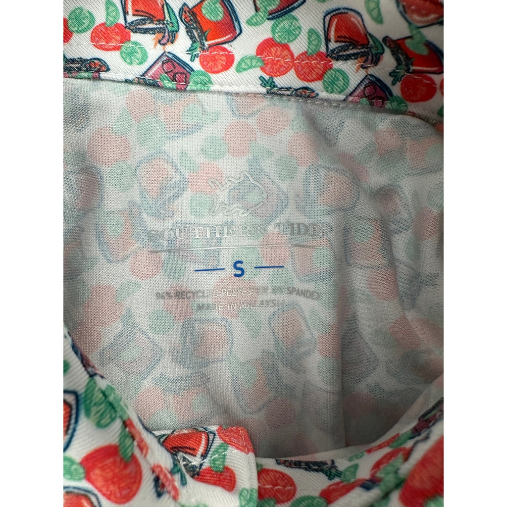 Southern Tide Driver Paloma Paradise Polo — Size Small