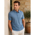 Jack Archer Tech Polo in Bering Sea — Size Medium