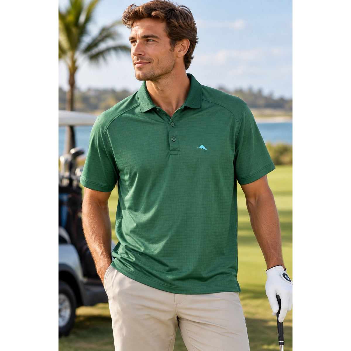 Tommy Bahama Tropic Driver IslandZone Polo — Size Large // Preowned