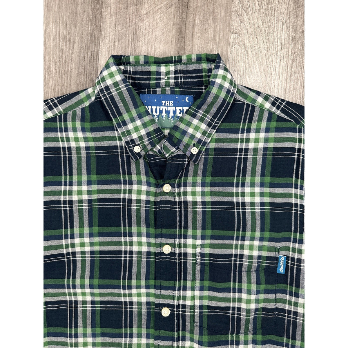 Chubbies The Nutter Plaid Light Soft Cotton Flannel Long Sleeve Shirt — Size Small // Preowned