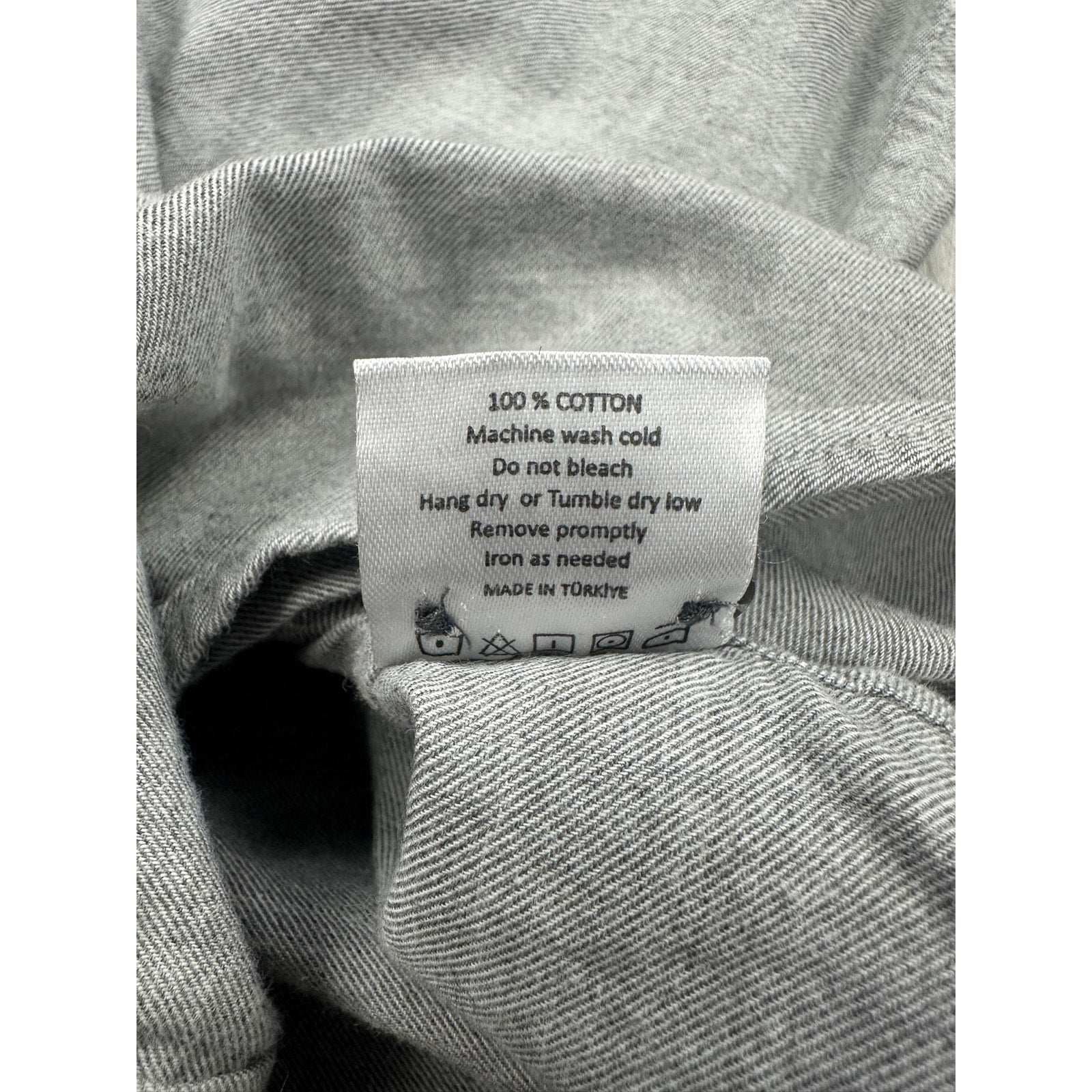 Teddy Stratford Two Pocket Organic Long Sleeve Shirt in Gray — Size 1 (US Small) // Preowned