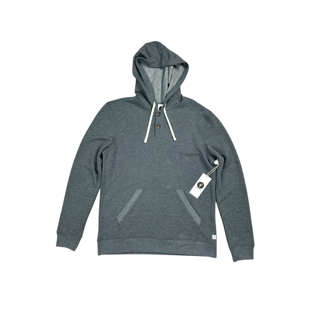 Toes on the Nose Coastal Pullover Soft Henley Hoodie — Size Small