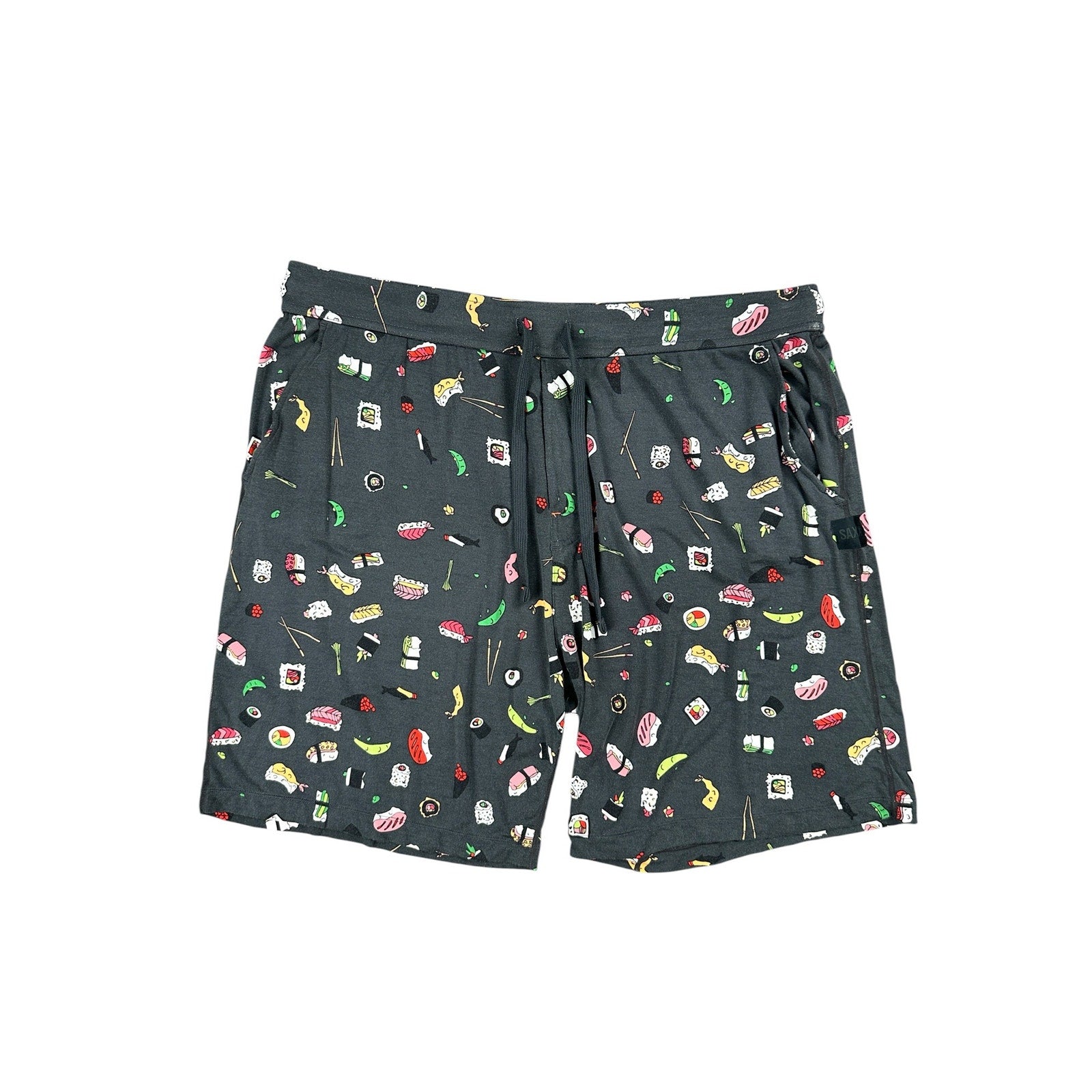 Saxx Sushi Doobie Doo Snooze Shorts in Charcoal — Size 2XL // Preowned