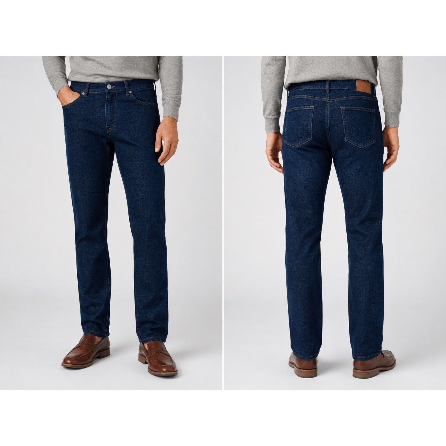 Peter Millar Crown Crafted Tailored Fit 2 Way Stretch 5 Pocket Jeans in Dark Indigo Blue — Size 44x32 // Preowned