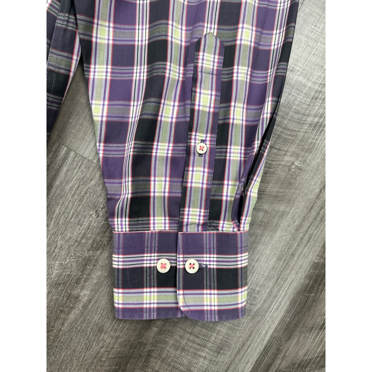 Peter Millar Crown Collection Plaid Long Sleeve Button Down Shirt — Size Large // Preowned