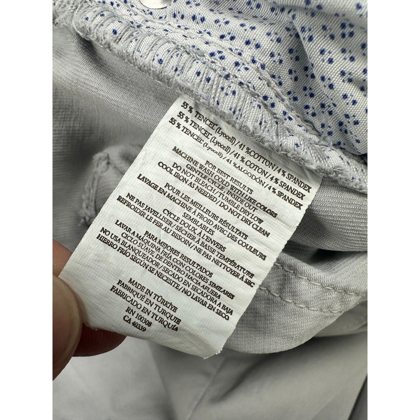 Peter Millar Wayfare 5 Pocket Trouser Pants in Light Stone Grey — Size 34x32 // Preowned
