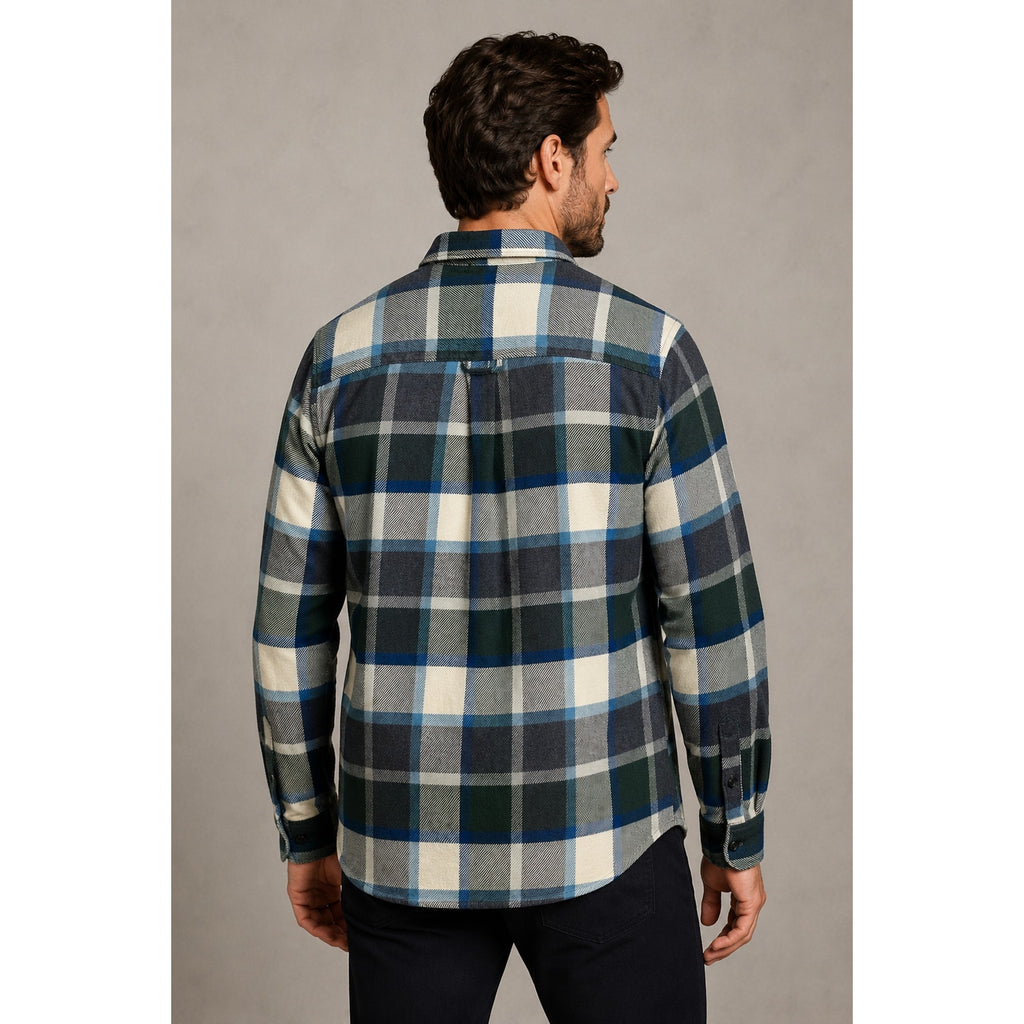 Orvis Big Bear Heavyweight Perfect Flannel Long Sleeve Button Shacket - Medium