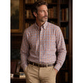 Robert Talbott Caramel Checkered Long Sleeve Button Down - Medium