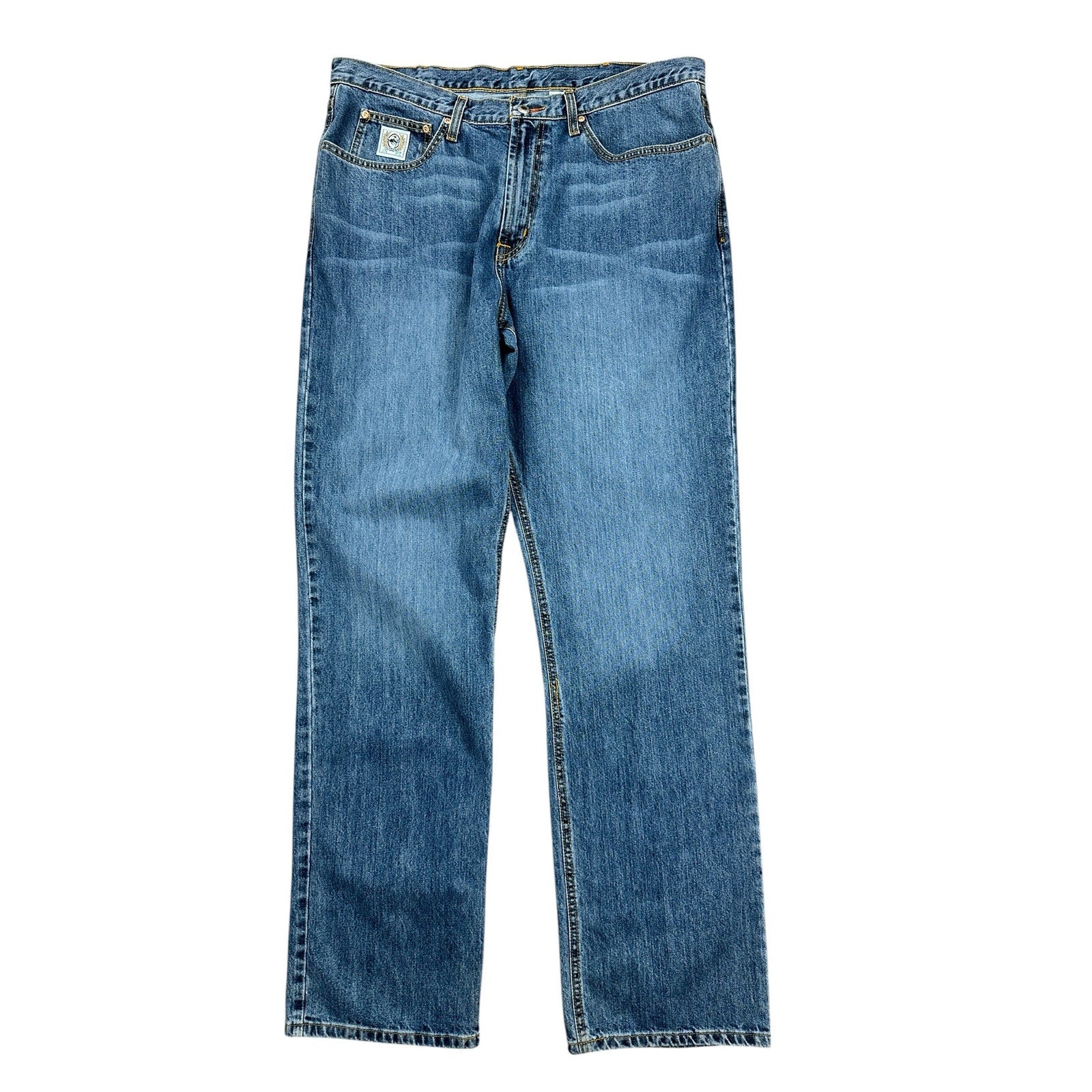 Cinch White Label Relaxed Straight Leg Jean in Medium Stone Wash — Size 38x36 // Preowned