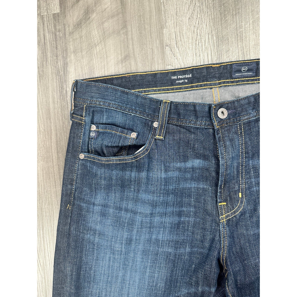AG Adriano Goldschmied The Protégé Straight Leg Hunts Wash Jeans — Size 36x36 // Preowned