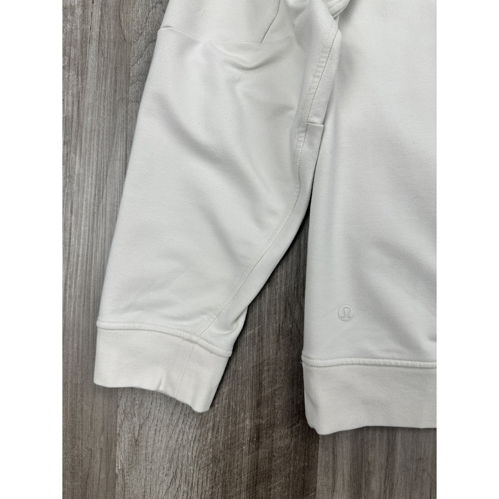 Lululemon City Sweat Pullover Hoodie in Cream — Size XL // Preowned