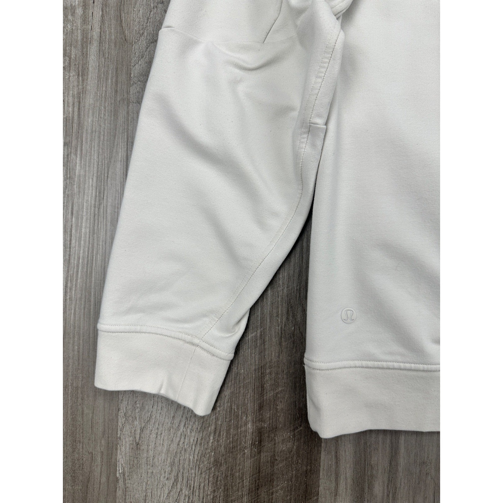 Lululemon City Sweat Pullover Hoodie in Cream — Size XL // Preowned