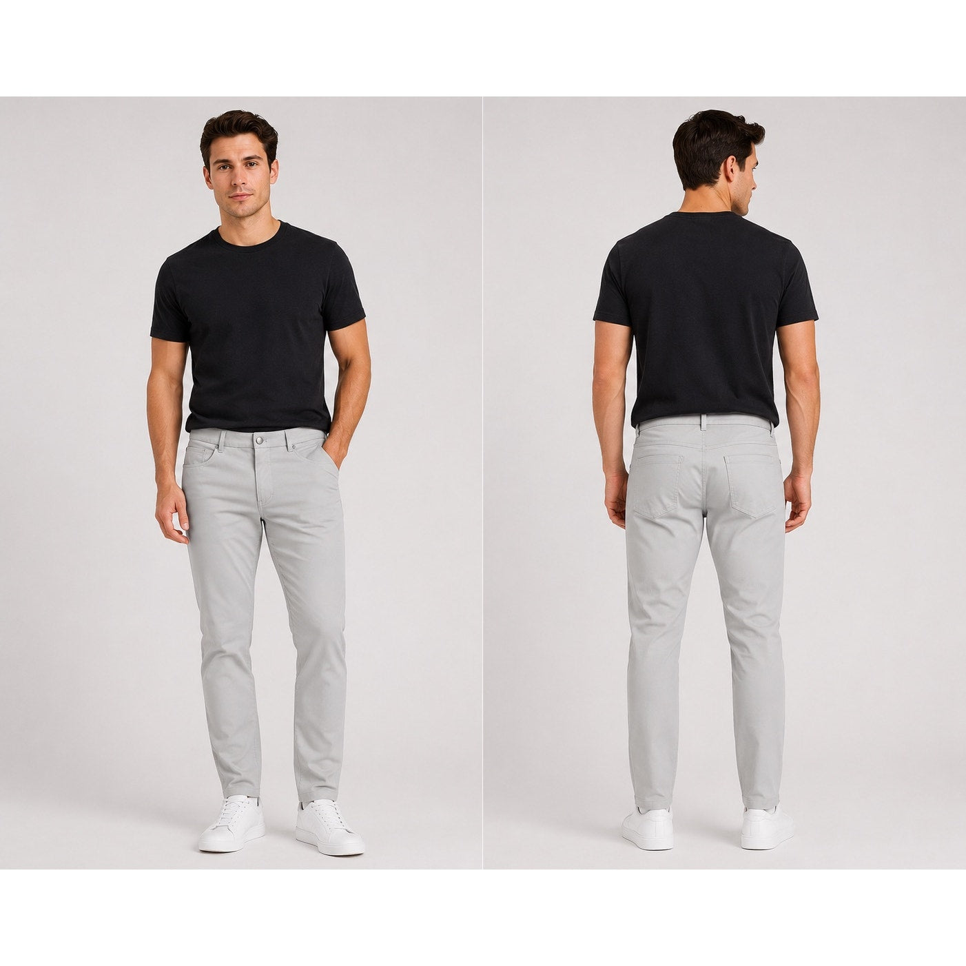 Lululemon ABC Classic Fit Warpstreme 5 Pocket Pants in Gray — Size 36 // Preowned