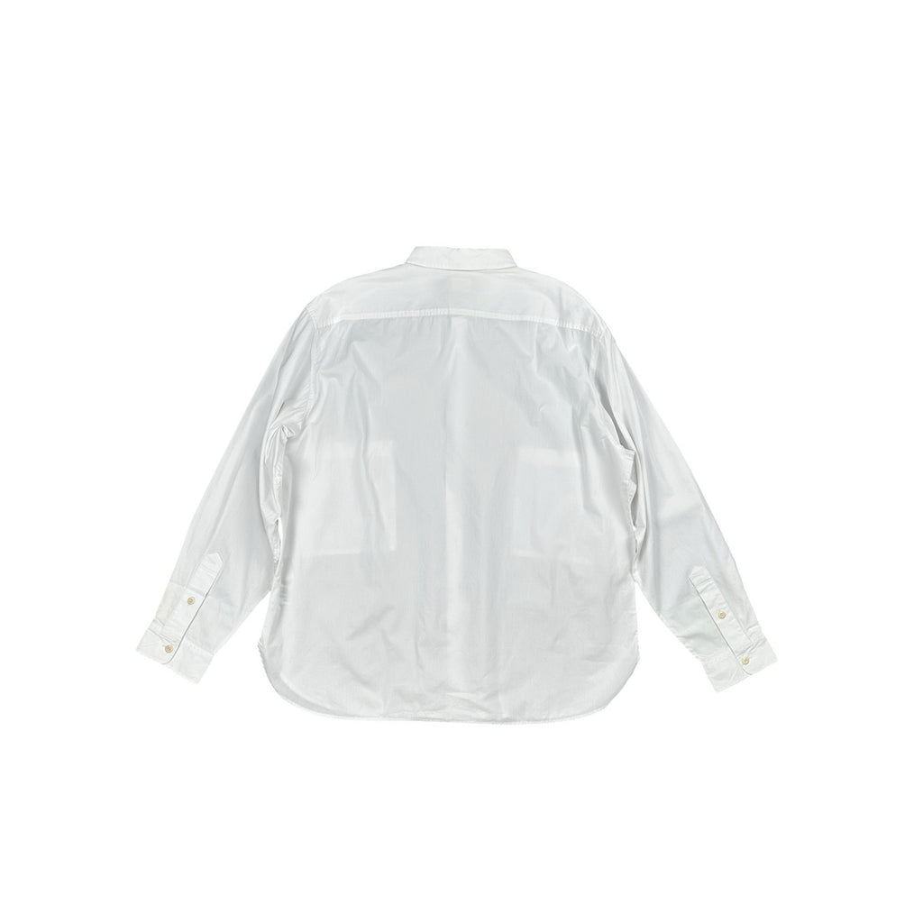 Adriano Goldschmied Oversized Utility Long Sleeve Double Pocket Shirt in White — Size 2XL