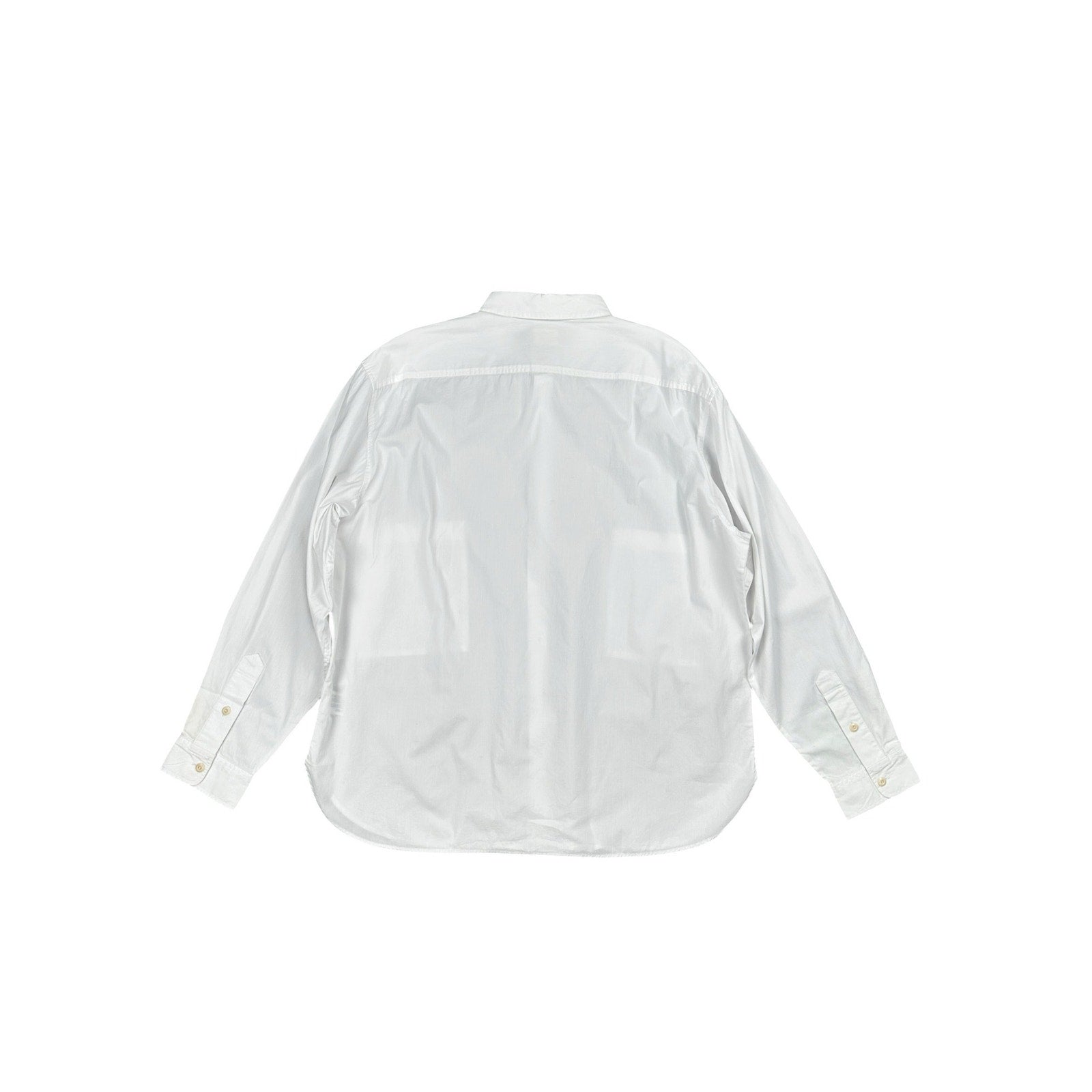 Adriano Goldschmied Oversized Utility Long Sleeve Double Pocket Shirt in White — Size 2XL