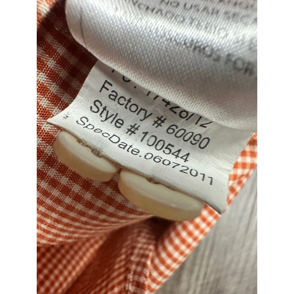 Antigua Texas Longhorns Micro Check Long Sleeve Shirt — Size Large // Preowned