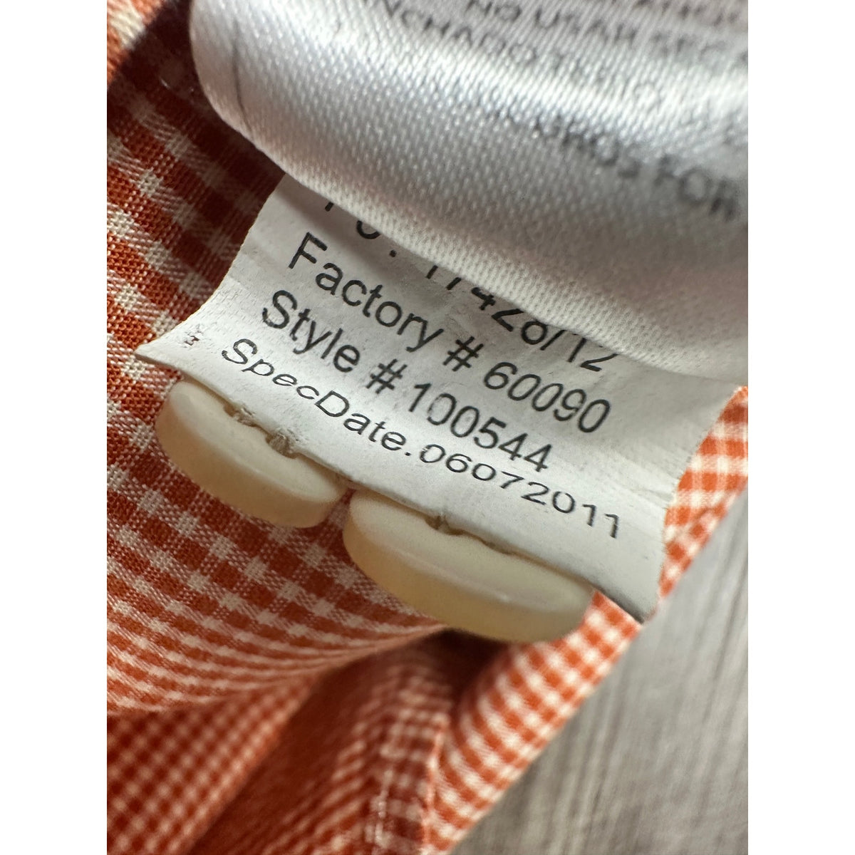 Antigua Texas Longhorns Micro Check Long Sleeve Shirt — Size Large // Preowned
