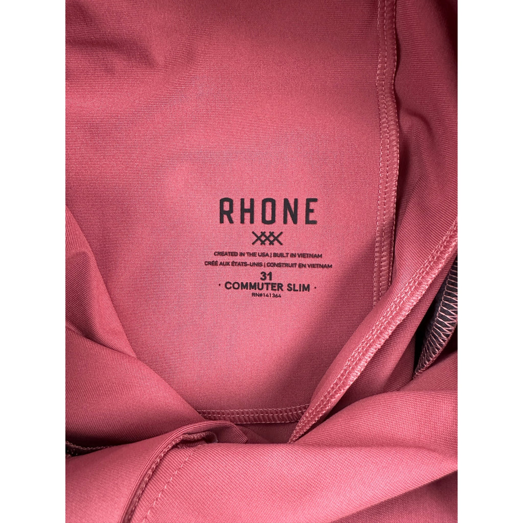 Rhone Commuter Slim Performance Pants in Nantucket Red — Size 31