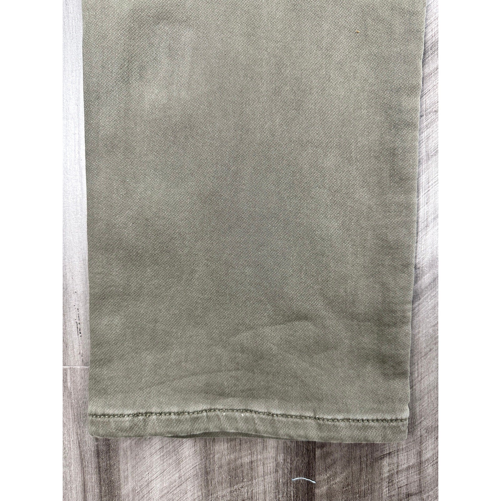 Liverpool Los Angeles Regent Relaxed Straight Stretch Jean in Pewter Green — Size 32x34