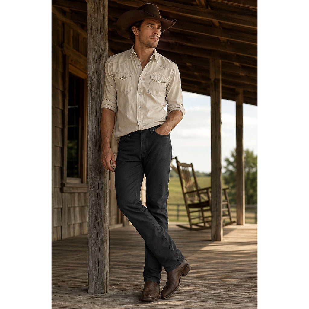 Tecovas Everyday Standard Straight Jeans in Black — Size 34x32 // Preowned