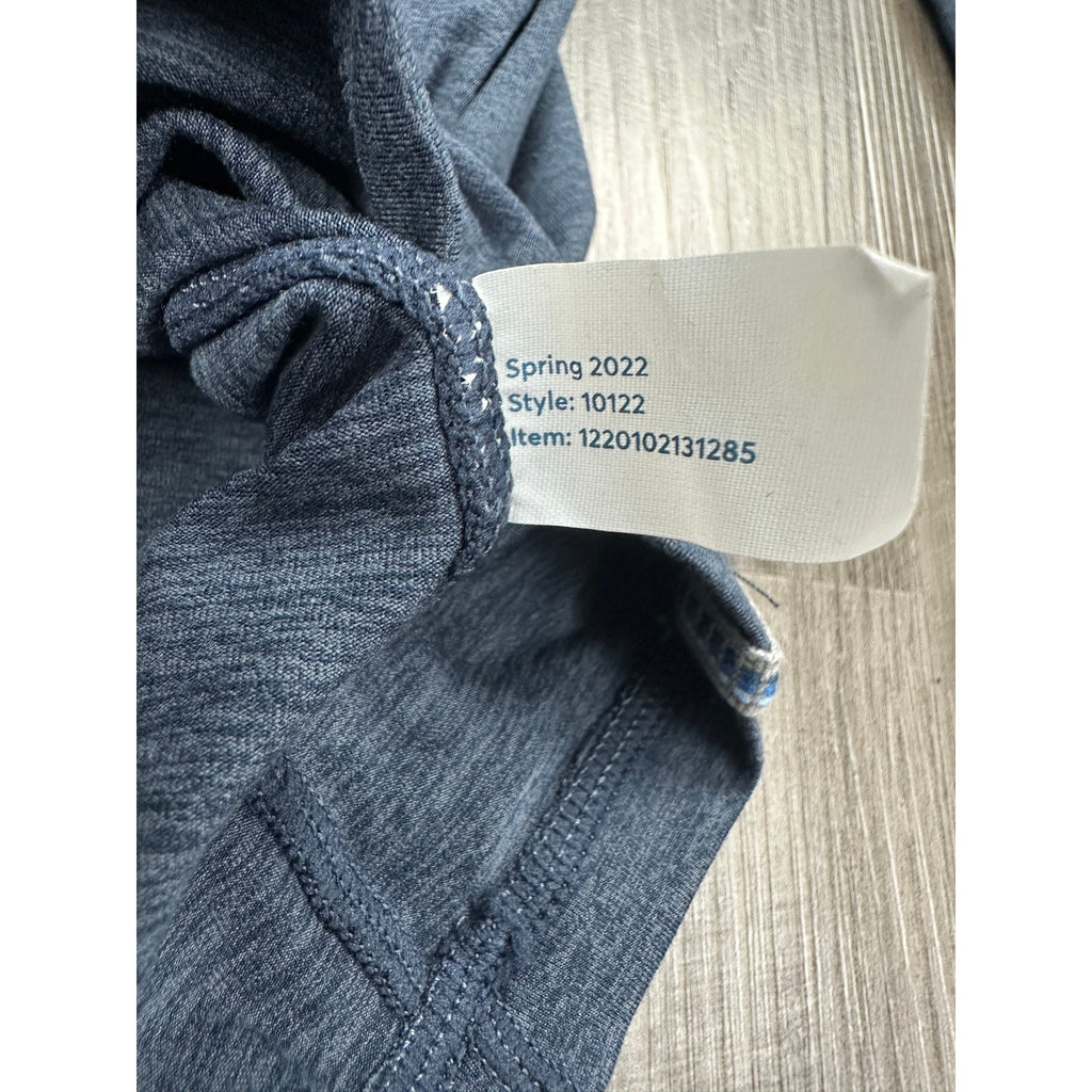 Marine Layer Weekend Sport Performance Pullover in Navy, Green — Size Large // Preowned