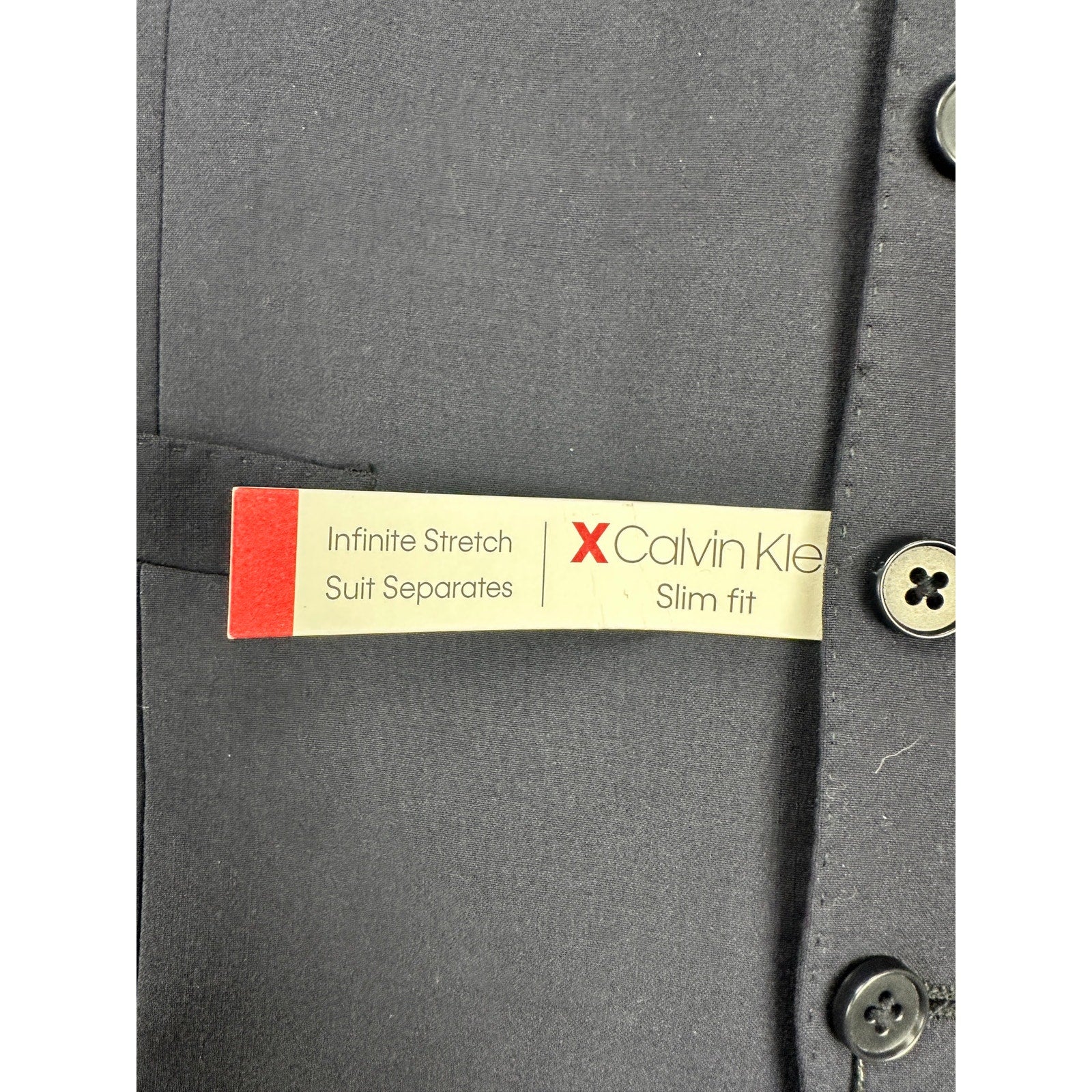 Calvin Klein X Slim Fit Infinite Stretch Vest in Navy — Size Medium