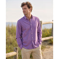 Faherty The Movement Long Sleeve Shirt in Blue Rose Gingham — Size Large // Preowned