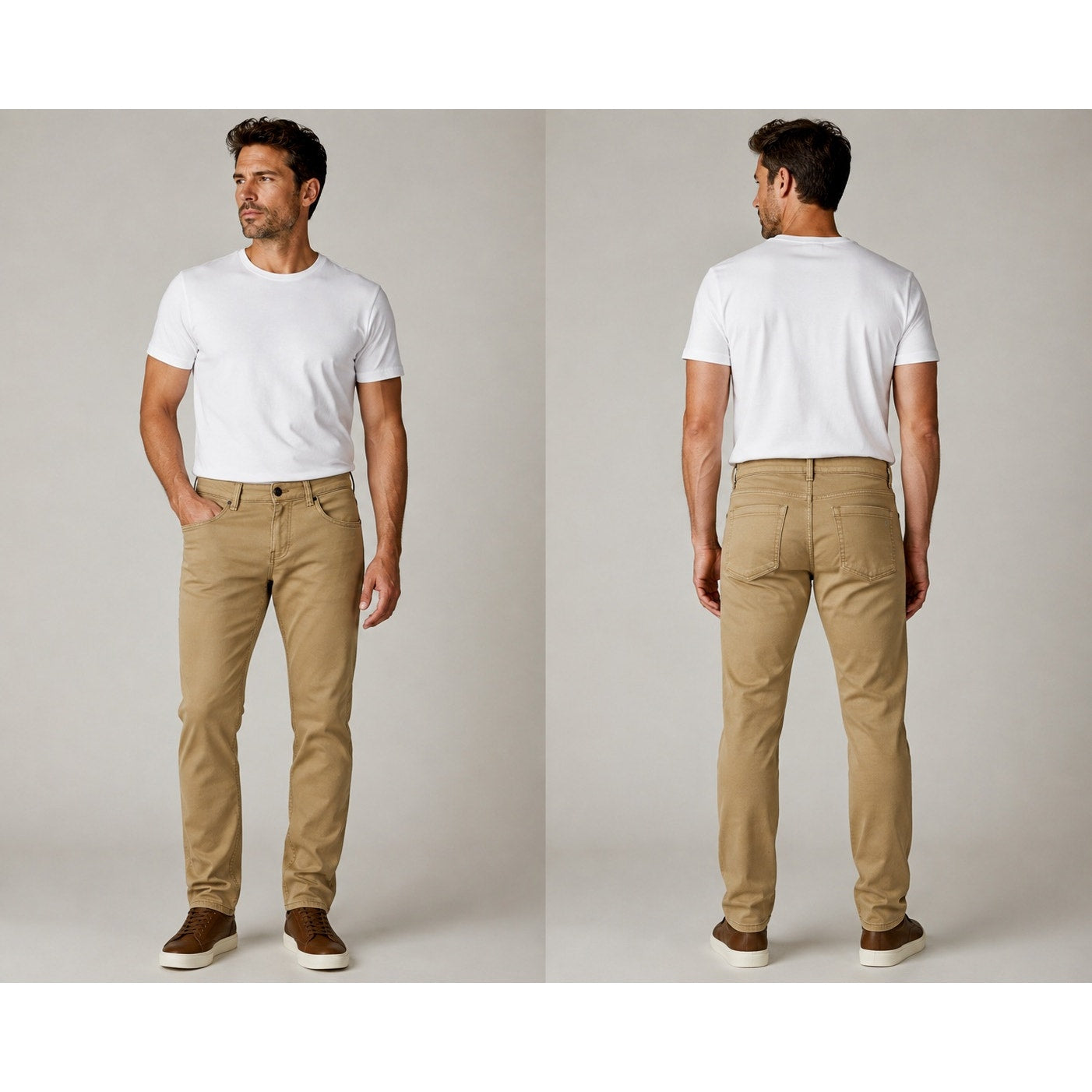 TPJ The Perfect Jean The Denkhaki Athletic Fit Jeans in Dark Khaki — Size 40x30 // Preowned