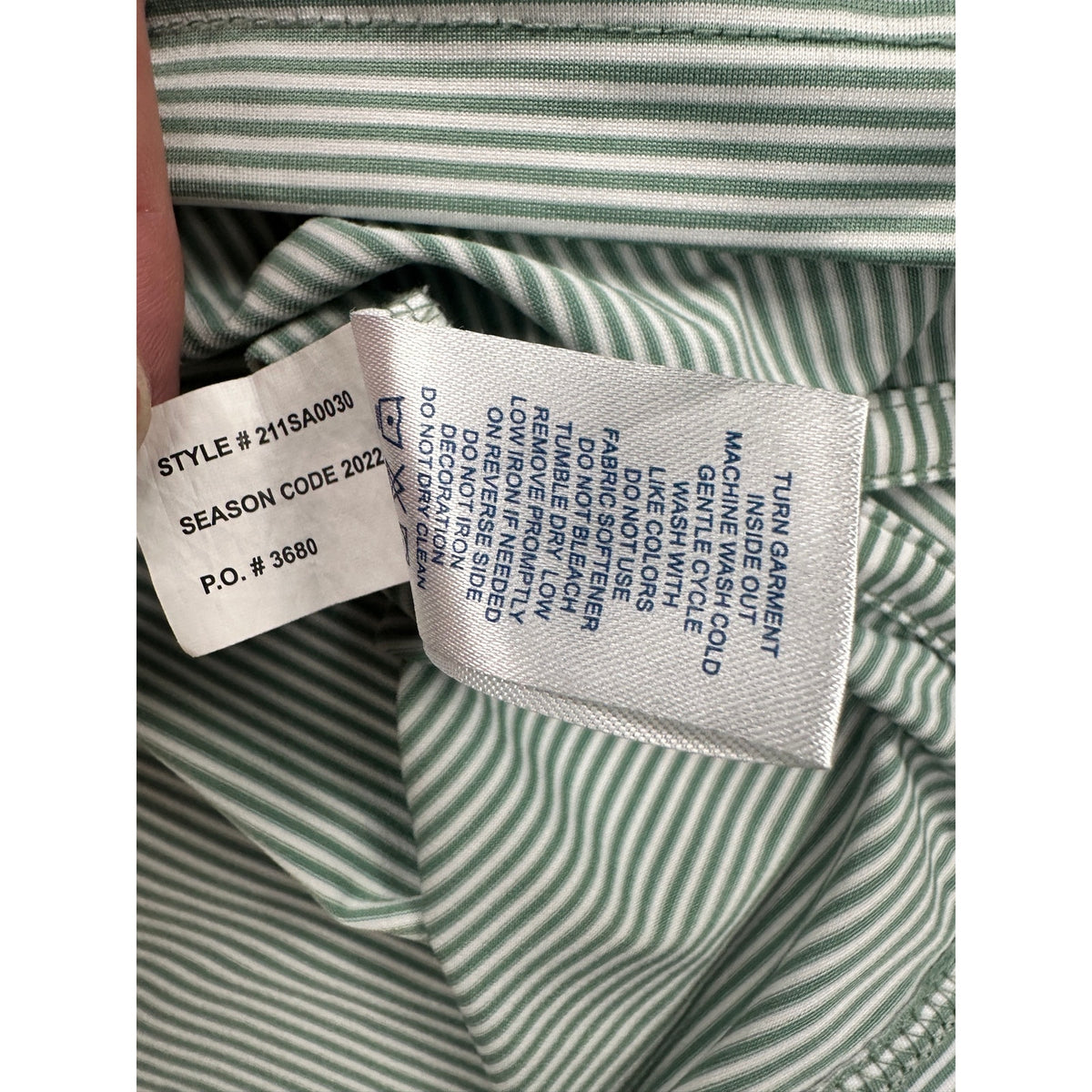 Stitch Golf Atlantic Stripe Golf Polo — Size XL // Preowned