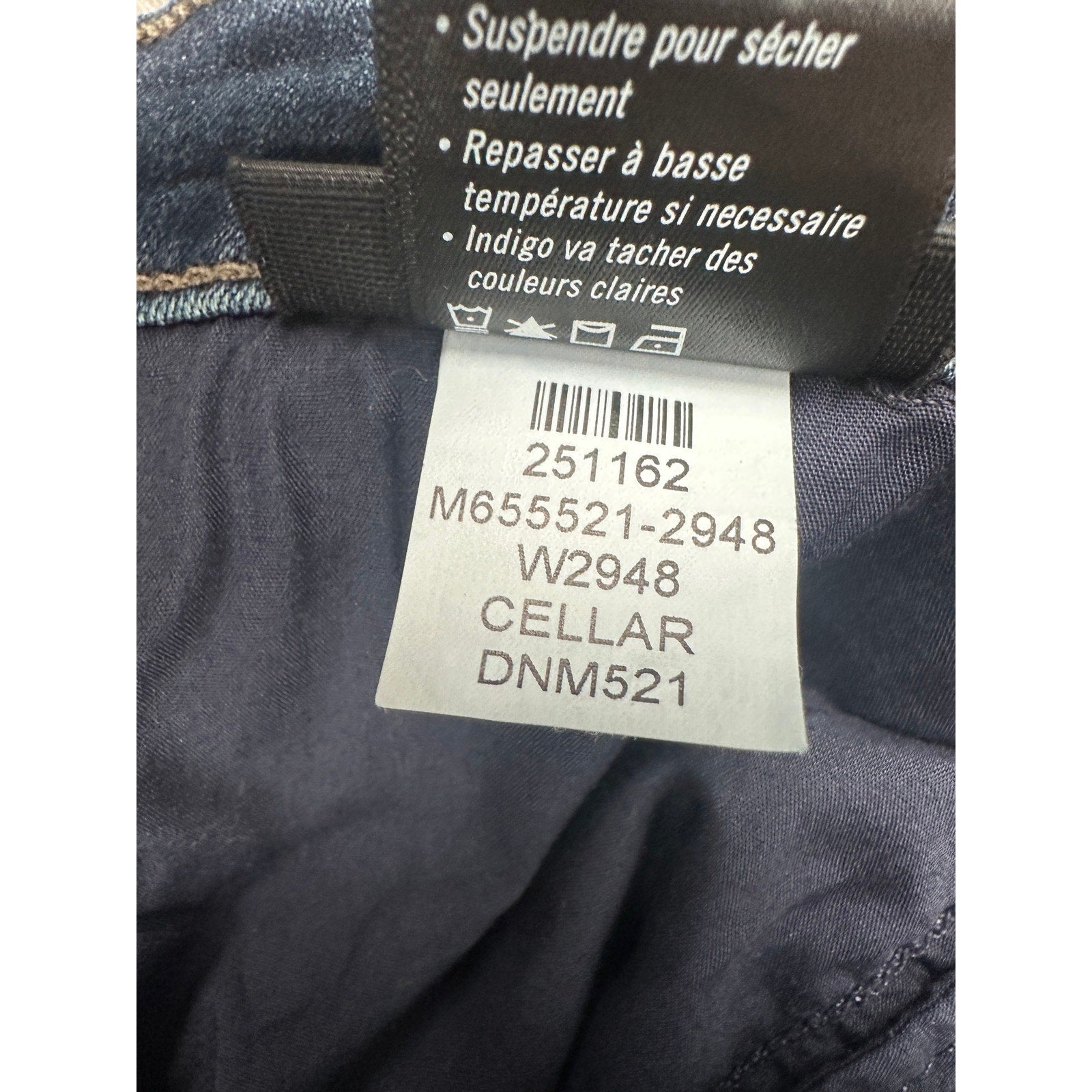 Paige Federal Slim Straight Jeans in Cellar Blue — Size 38 // Preowned