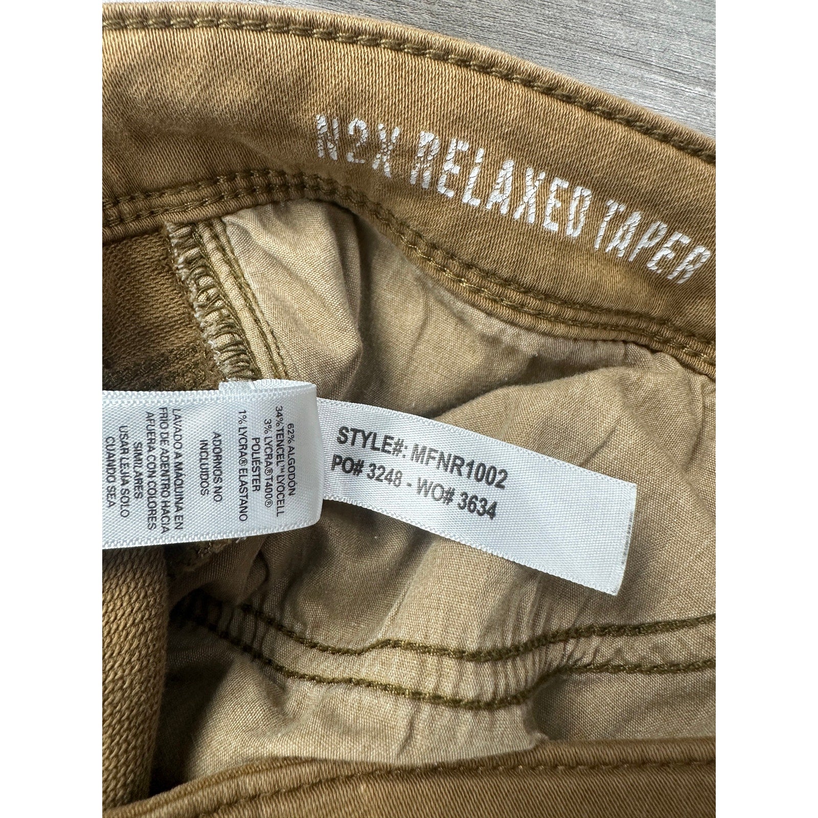 DU/ER N2X Relaxed Taper No Sweat Stretch Chino Pants in Camel — Size 32x32 // Preowned