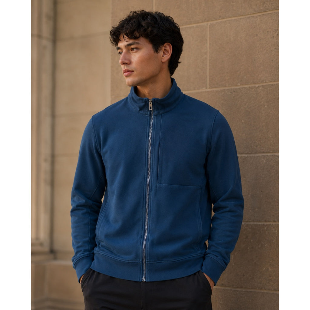 Lululemon Sojourn Warpstreme Full Zip Track Jacket in Navy — Size XL // Preowned