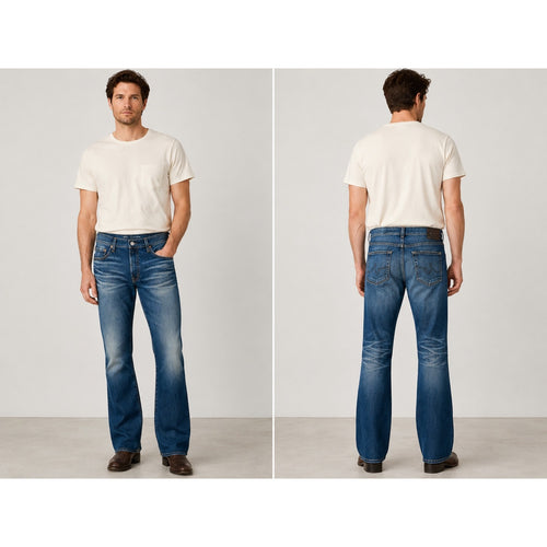 Adriano Goldschmied The Clint Classic Bootcut Japanese Fabric AG-ED Denim Jeans in Blue — Size 34x32 // Preowned