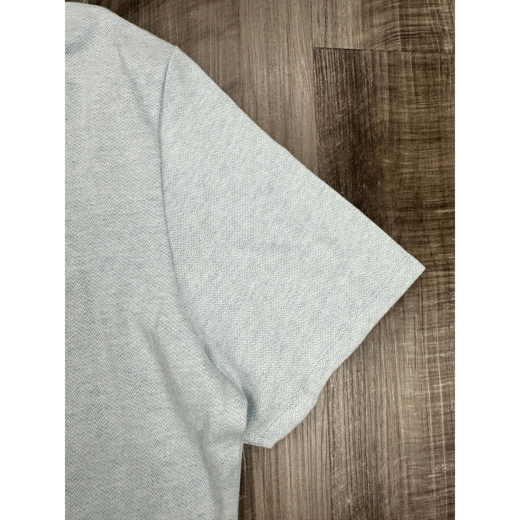 Robert Barakett Catalina Short Sleeve Knit Shirt in Soft Chambray — Size 2XL