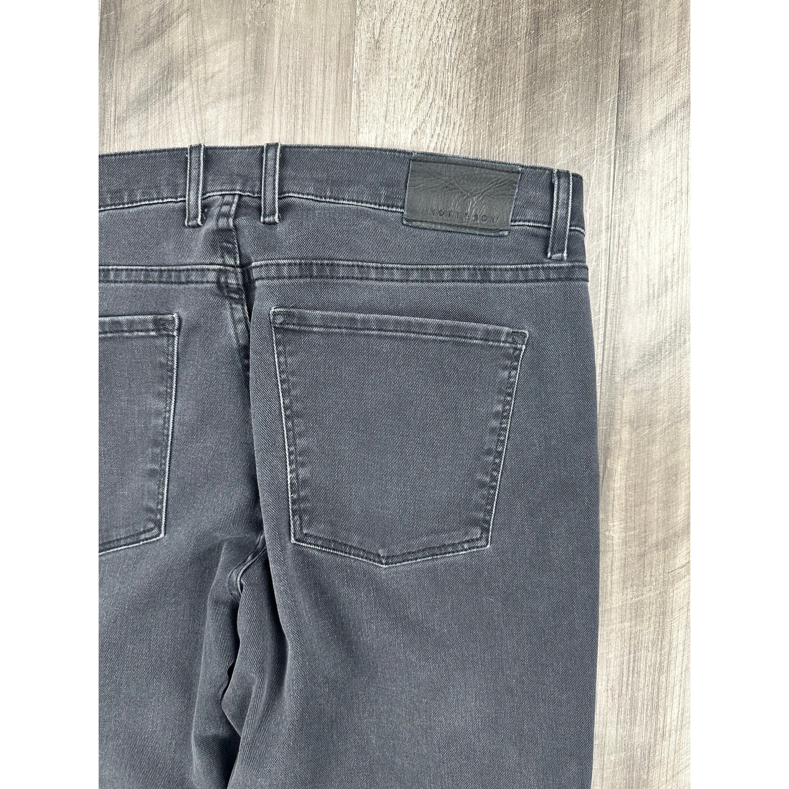 Mott and Bow Straight Stone Washed Jean in Black — Size 36x32 // Preowned