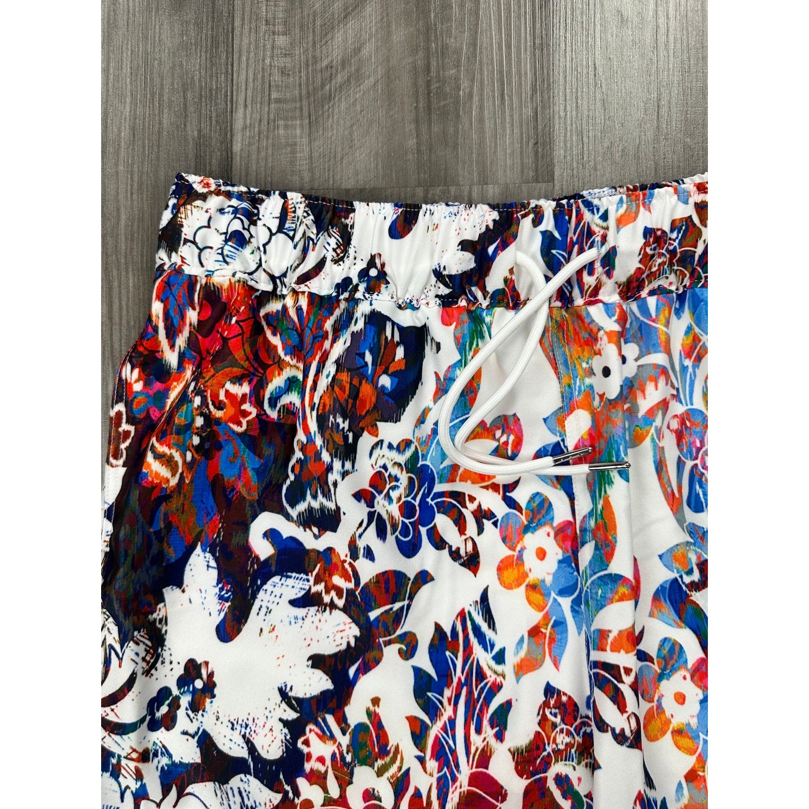 Robert Graham Floral Graffiti Swim Trunks — Size Medium