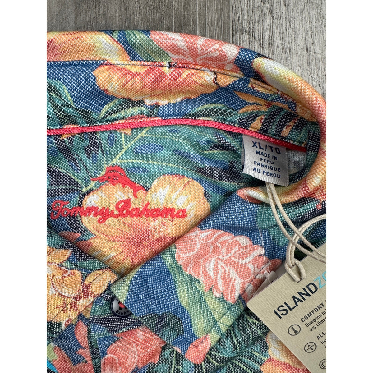Tommy Bahama Toucan Paradise IslandZone Polo — Size XL