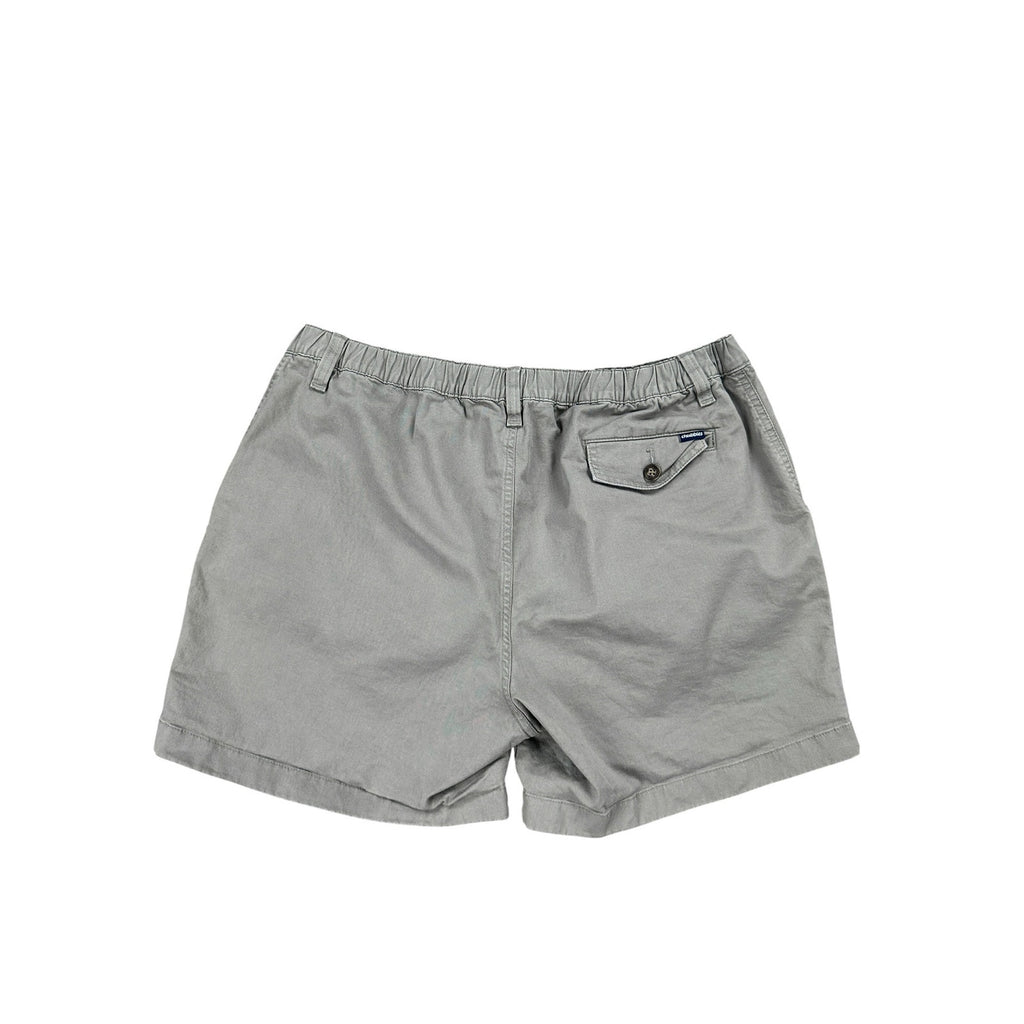Chubbies 5.5-Inch Elastic Waist Chino Shorts in Gray Khaki — Size XL // Preowned