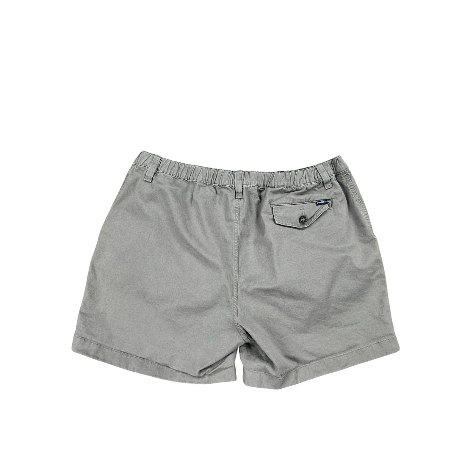 Chubbies 5.5-Inch Elastic Waist Chino Shorts in Gray Khaki — Size XL // Preowned