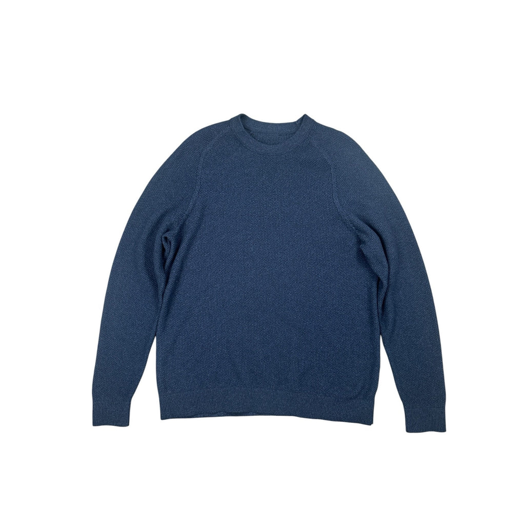 Lululemon Textured Knit Classic Fit Crewneck Sweater in Navy — Size XL // Preowned
