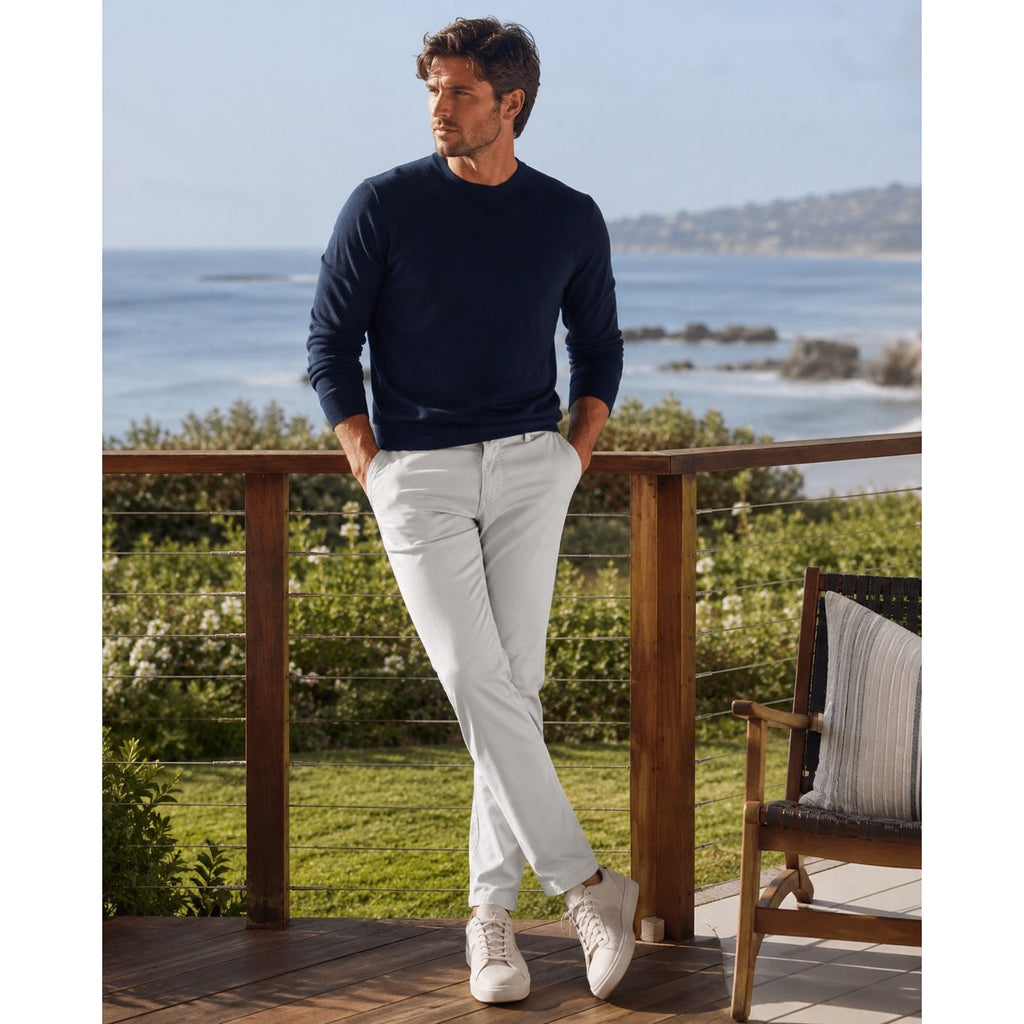 Peter Millar Wayfare 5 Pocket Trouser Pants in Light Stone Grey — Size 34x32 // Preowned