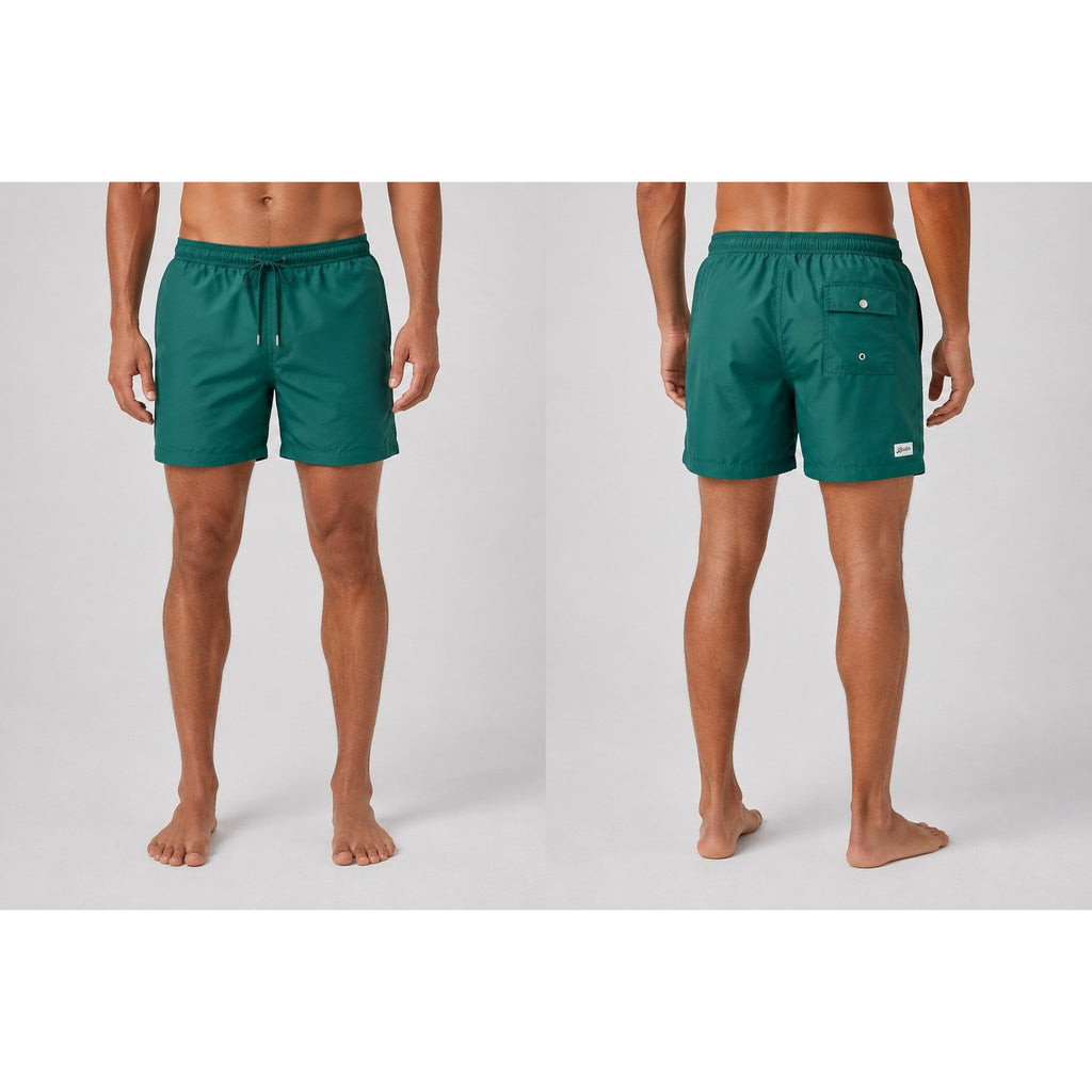 Bather Solid Pine Swim Trunks in Green — Size 2XL // Preowned